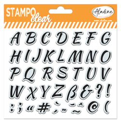 Lot de 42 tampons Aladine - Stampo Clear - Alphabet