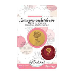 Cachet de cire - Rose 