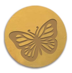 Cachet de Cire thème nature motif papillon