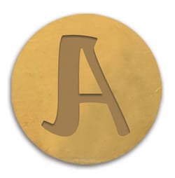 Sceau pour cachet de cire - Alphabet - Lettre A 