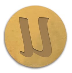 Sceau pour cachet de cire - Alphabet - Lettre U 