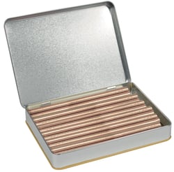 Boîte de bâtons de cire flexibles et ronds  x20 - Nacré pailleté 