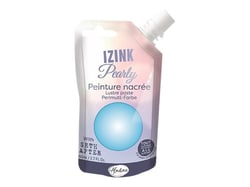 Peinture nacrée Izink Pearly - Aladine -  80 ml - Bleu ciel