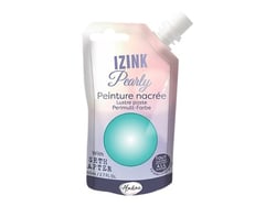 Peinture nacrée Izink Pearly - Aladine -  80 ml - Vert menthe
