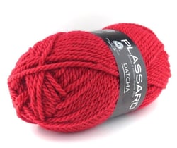 Pelote de fil à tricoter - Plassard - Datcha - Rouge vermillon 760