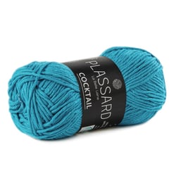Pelote de fil à tricoter - Plassard - Cocktail - Bleu 21
