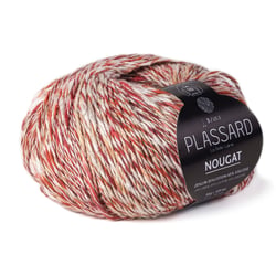 Pelote de fil à tricoter Plassard - Nougat - Brique 64