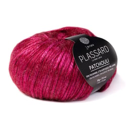 Pelote de fil à tricoter - Plassard - Patchouli - Fuschia 34