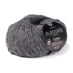 Pelote de fil à tricoter - Plassard - Tonka - Gris foncé 13