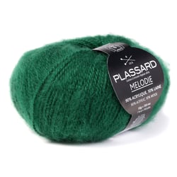 Pelote de fil à tricoter - Plassard - Mélodie - Vert bouteille 76