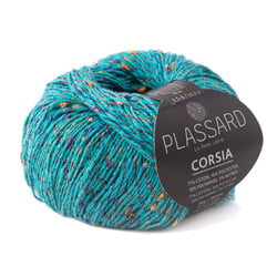 Pelote de fil à tricoter - Plassard - Corsia - Bleu 21