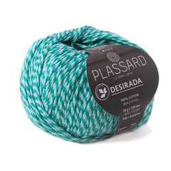 Pelote de fil à tricoter 100% coton - Plassard - Desirada - Vert 21