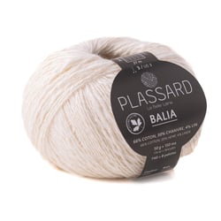 Pelote de fil à tricoter - Plassard - Balia - Blanc 02