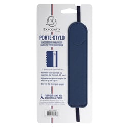 PORTE STYLO AVEC ÉLASTIQUE DENIM BLEU