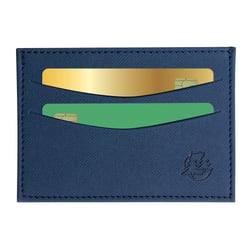 ETUI CARTES POCHE CENTRALE DENIM BLEU