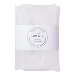 Coupon de tissu filtre à café - 50 x 145 cm - Blanc 
