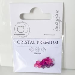 Perles cristal premium - 4mm - Nuance Blush