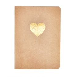 Carnet Artisanet - A5 - Cœur - 60 pages lignées