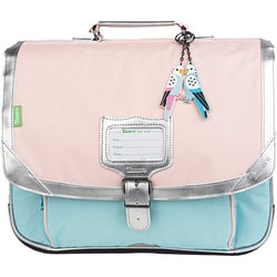 Cartable Tann's - Rose/bleu ciel - Les Signatures Mia - 2 compartiments