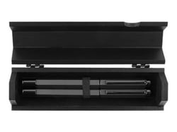 Parure 1 stylo plume & 1 stylo roller - Noir - Belgrade - Oberthur