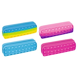 Trousse rectangulaire 1 compartiment Oberthur - Colors Bubble 4D - Couleurs aléatoires - Vendu à l'unité