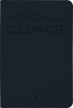Mini Agenda Semainier COLORNOTE 2026 - Janvier à Décembre, 7,5x10,5 Cm - Couverture Souple Orange, Tranche Multicolore - 13