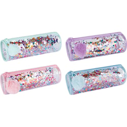 Trousse ronde 1 compartiment Oberthur – Modèles aléatoires – Confettis 4D - Vendu à l'unité