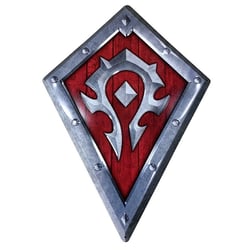 WoW - Plaque métal - Bouclier Horde