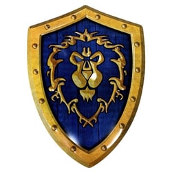 WoW - Plaque métal - Bouclier Alliance