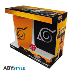 Coffret cadeau - Naruto Shippuden - Verre XXL + Pin's + Carnet "Konoha"