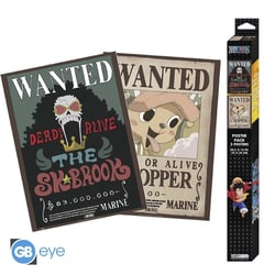 Lot de 2 posters ABYstyle - One Piece - Chibi Posters Wanted Chopper & Brook 
