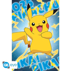 Poster GB Eye - Pokémon - Pikachu - Effet métal - 91,5 x 61 cm 