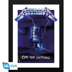 Tirage encadré GB Eye - Metallica - Ride the Lightning - 30 x 40 cm