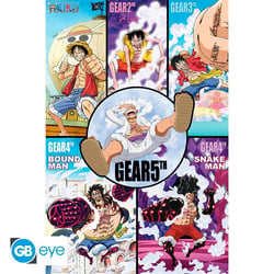 Poster Historique des Gears - One Piece - 91,5 x 61 cm