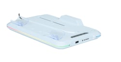Socle pour PlayStation 5 "classic" et "slim". Permet de recharger 2 manettes DualSense en les insérant sur le socle.