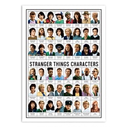 Affiche 50 x 70 cm - Stranger things characters