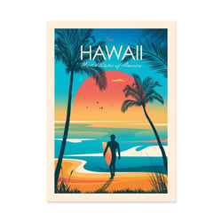 Affiche 30 x 40 cm - hawaii