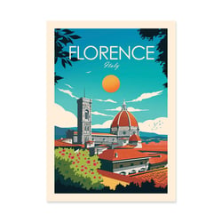 Affiche 30 x 40 cm - Florence Italy