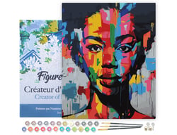 Peinture au numéro Figured'Art - Street Art Femme - 40 x 50 cm