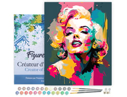 Peinture au numéro Figured'Art - Diva abstraite - 40 x 50 cm