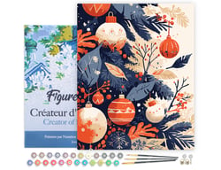 Peinture au numéro Figured'Art - Boules de Noël  - 40 x 50 cm