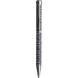 Stylo bille rétractable - Noir - Indigo - Pointe moyenne - Oberthur - Floral