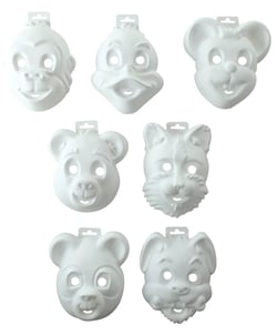 Masques animaliers à décorer