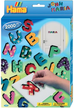 Boîte de perles Hama - Lettres - 3424