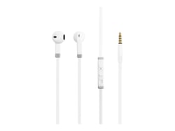 Ecouteurs semi intra-auriculaires avec micro Cultura - blanc