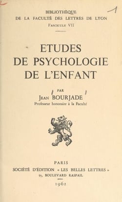 Études de psychologie de l'enfant