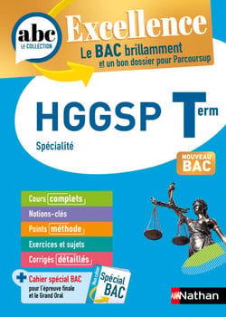 HGGSP Terminale - ABC Excellence - Bac 2027 - Enseignement de spécialité Tle - Cours complets, Notions-clés et vidéos, Points méthode, Exercices et corrigés détaillés - EPUB
