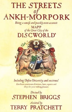 The Streets Of Ankh-Morpork - the principal city of Sir Terry Pratchett’s much-loved Discworld, mapped for the very first time