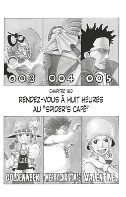 One Piece édition originale - Chapitre 160 - Rendez-vous à huit heures au "Spider's café"