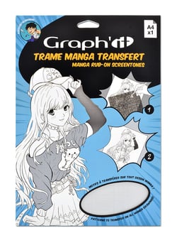Graph'it Trame Transfer Manga - Points dégradés A4